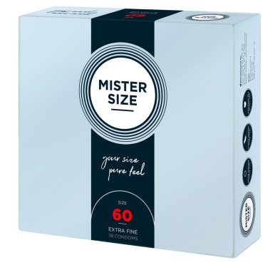 Mister Size 60mm pack of 36